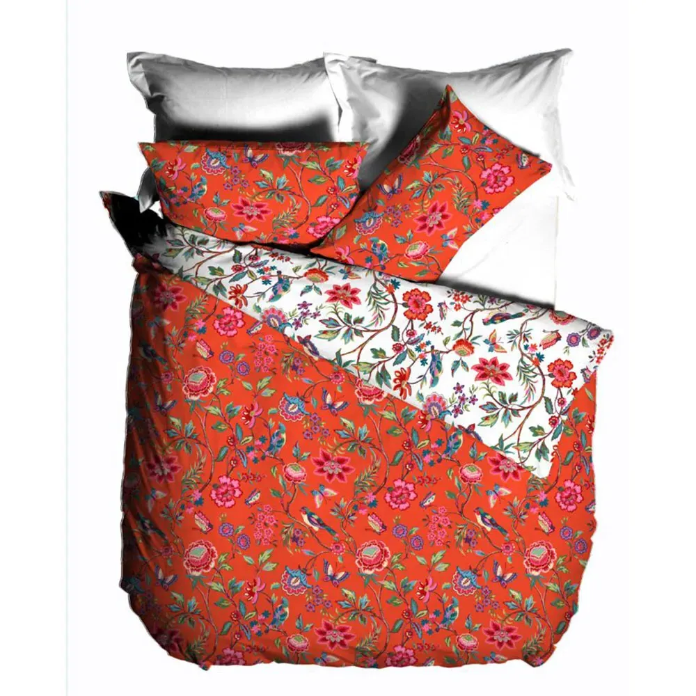 Pomelo Tropical King Size Duvet Set - Orange