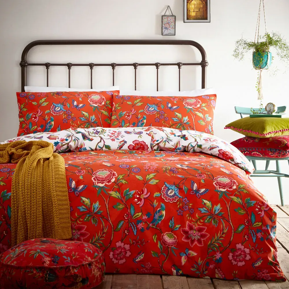 Pomelo Tropical King Size Duvet Set - Orange image