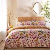 Protea Double Duvet Set - Pink