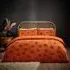 Pumpkin Tufted Single Duvet Cover Set - Spice, Cotton