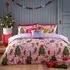 Purrfect Super King Size Duvet Cover Set - Pink, Polycotton