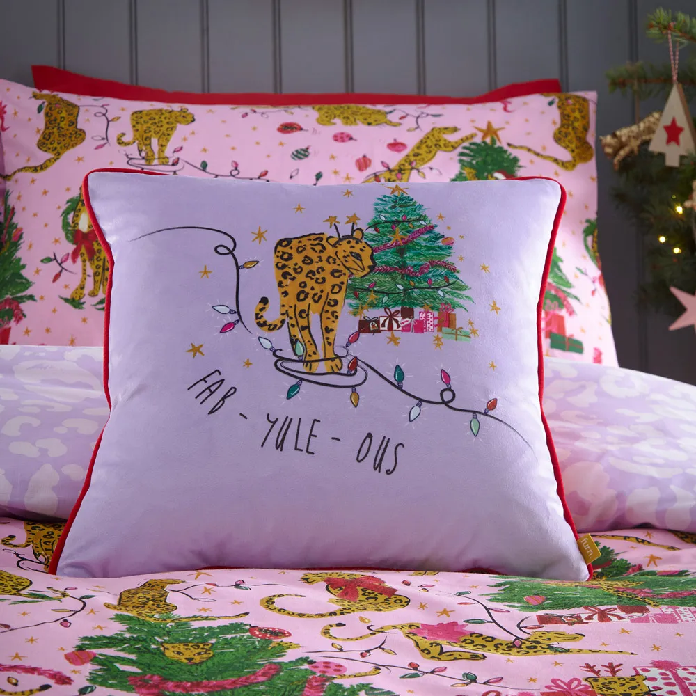 Purrfect Toddler Size Duvet Cover Set - Pink, Polycotton