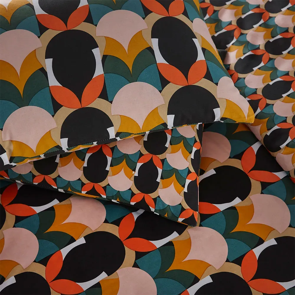Raeya Single Duvet Set - Multi, Polycotton