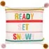 Ready Set Snow Pom Pom Boucle Cushion - Multi