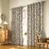 Reno Geometric Eyelet Curtain - Charcoal, Gold