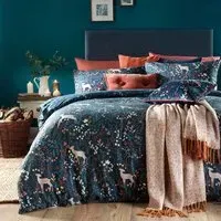 Richmond Single Duvet Set - Midnight Blue, Polycotton