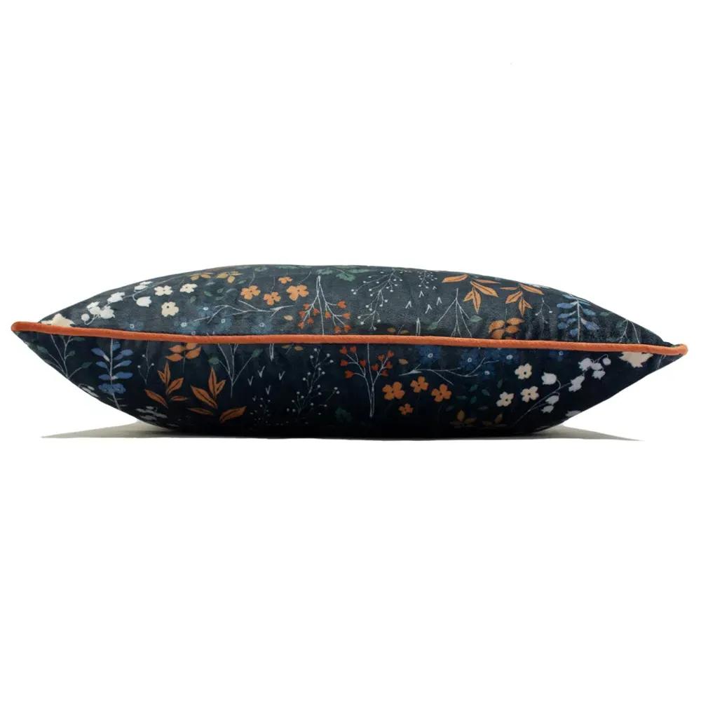 Richmond Woodland Cushion - Midnight Blue