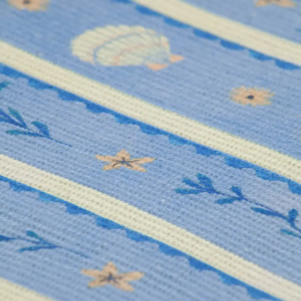 Sea Shells Indoor Outdoor Placemats - Blue