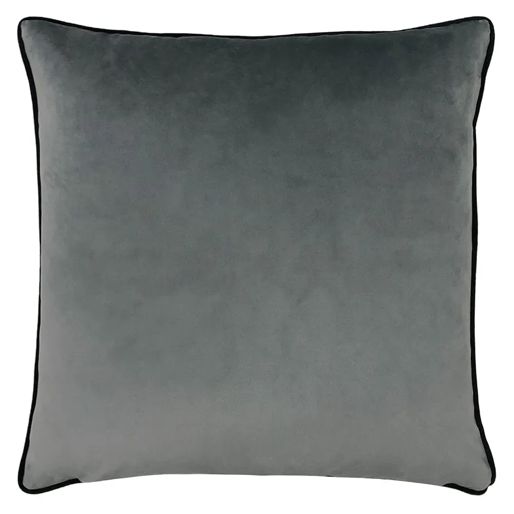 Serpentine Animal Print Cushion - Pink Charcoal, Polyester