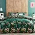 Serpentine King Size Duvet Cover Set - Green