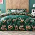 Serpentine Super King Size Duvet Cover Set - Green