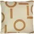 Shearling Ginger Circa Geometric Cushion - Orange