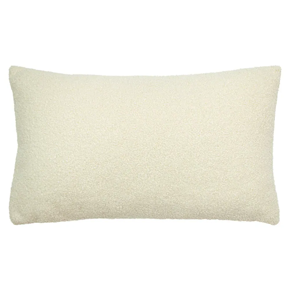 Shearling Natural Breathe Fleece Cushion - Cream, Polyester