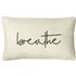 Shearling Natural Breathe Fleece Cushion - Cream, Polyester