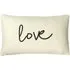 Shearling Natural Love Fleece Cushion - Cream, Polyester