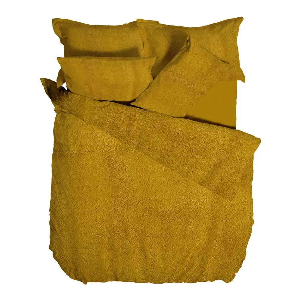 Sherpa Double Duvet Set - Ochre