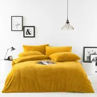 Sherpa Double Duvet Set - Ochre