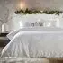 Snowflake Double Duvet Cover Set - White, Cotton