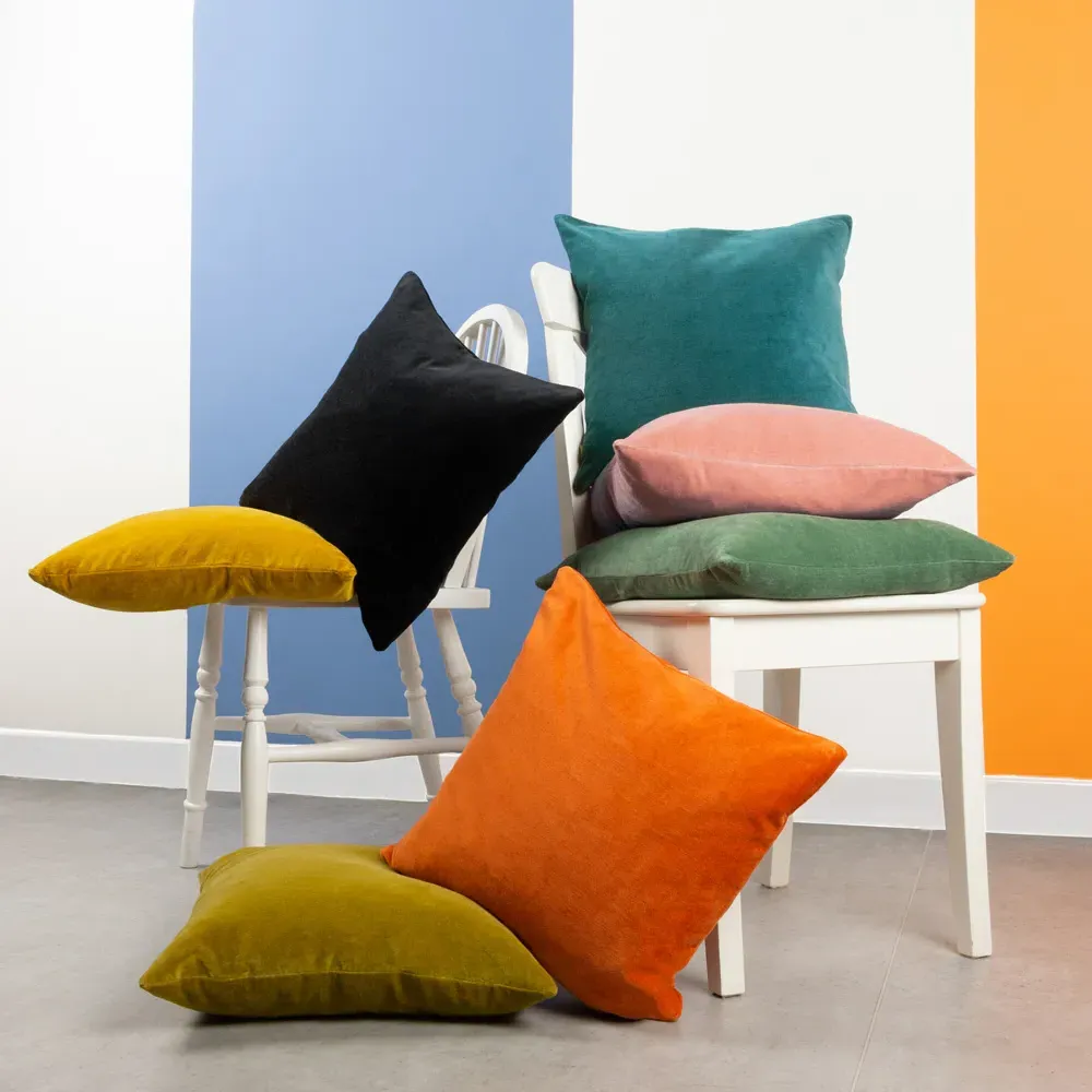 Solo Velvet Cushion - Eucalyptus