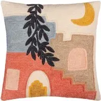Souk Embroidered Cushion - Multi, Cotton