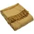 Sundown Woven Tufted Stripe Throw - Ochre