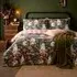 Super King Size Botanical Printed Reversible Duvet Set - Multi