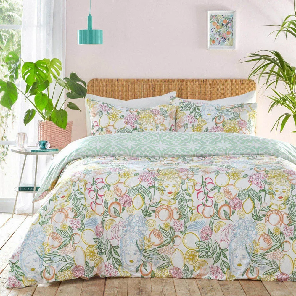 Taormina King Size Duvet Cover Set - Multi