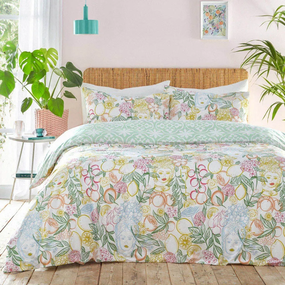 Taormina Single Duvet Cover Set - Multi image