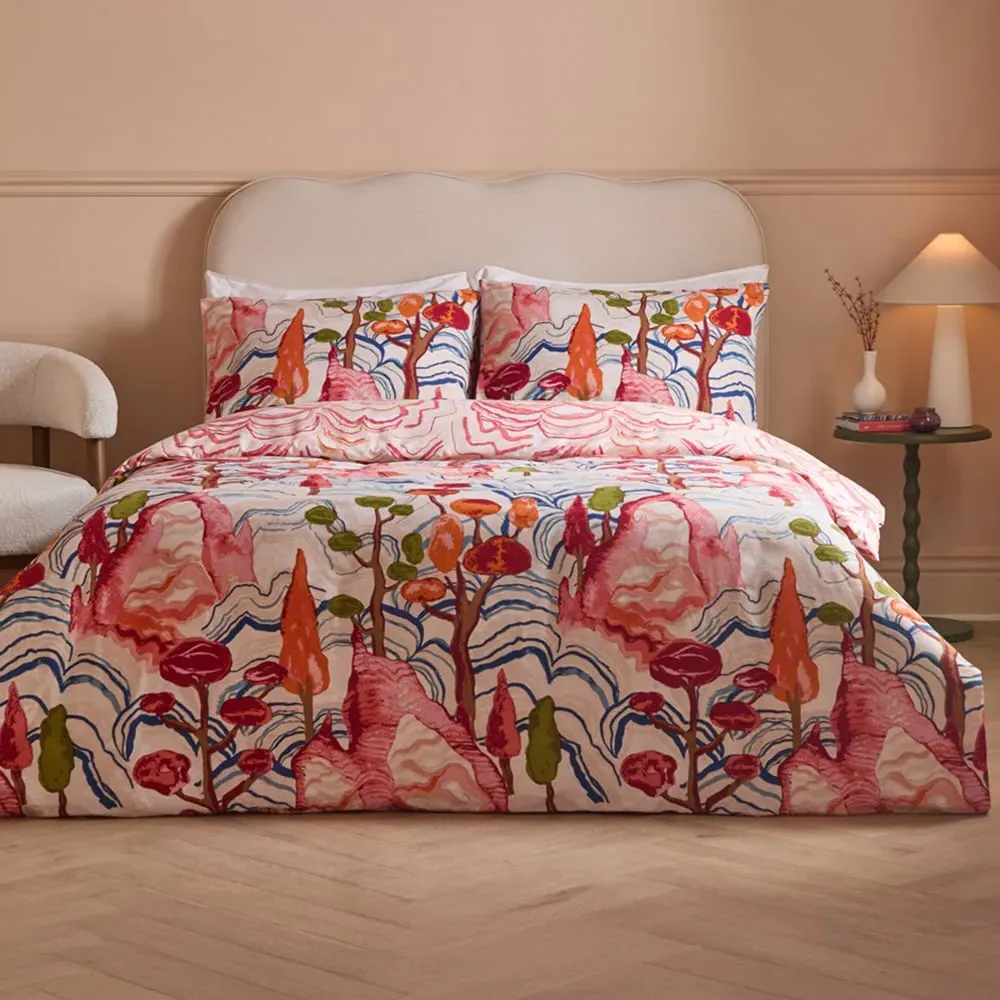 Terra Nova Double Reversible Duvet Set - Multi, Cotton Blend