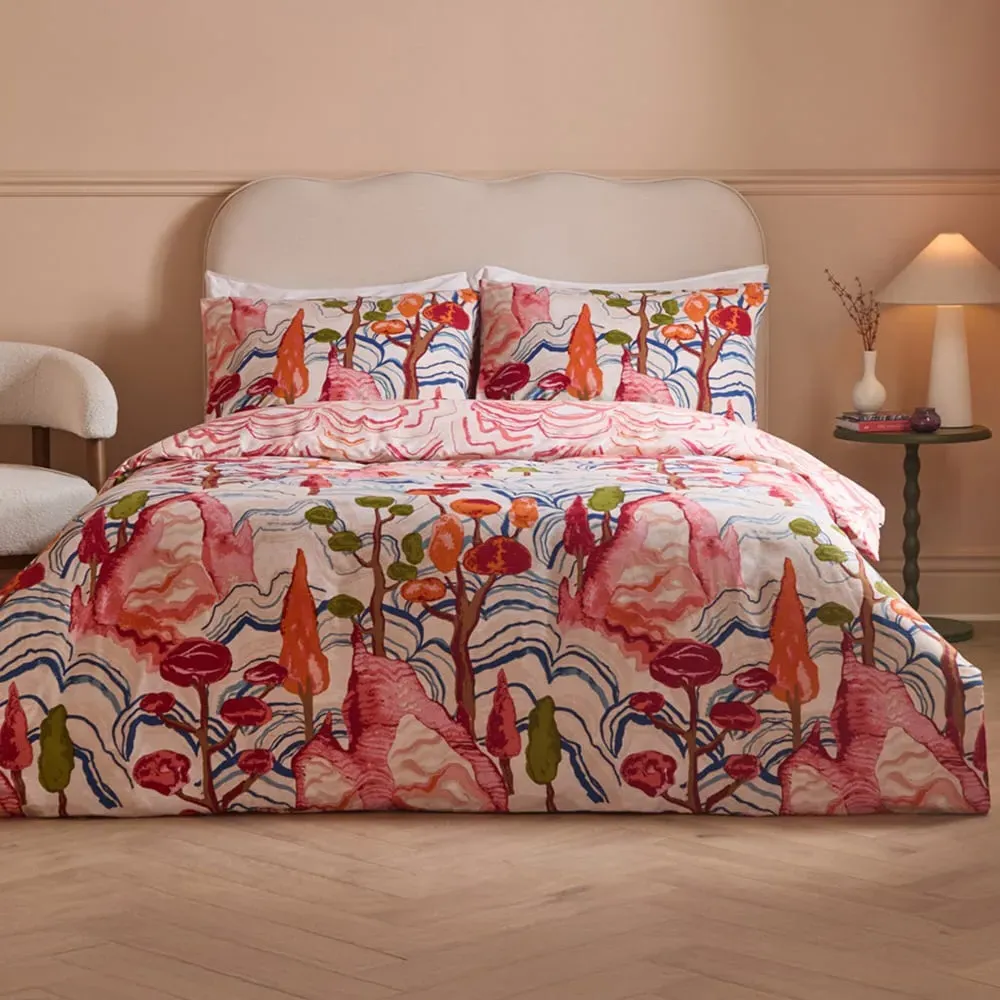 Terra Nova King Size Reversible Duvet Set - Multi, Cotton
