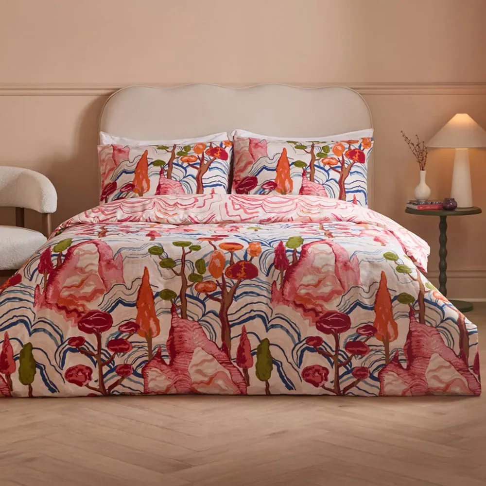 Terra Nova Single Reversible Duvet Set - Multi, Cotton Blend image