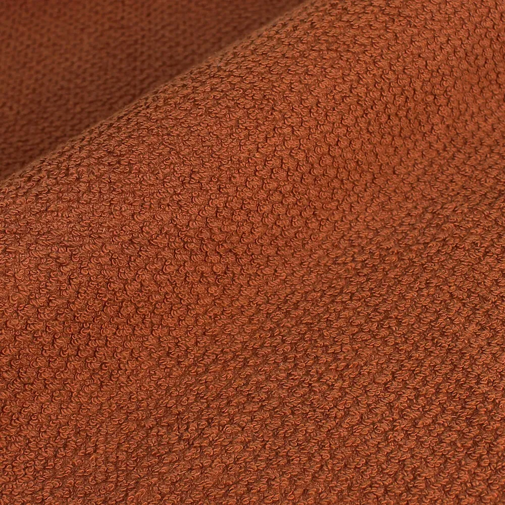 Textured Cotton Bath Towels and Sheets Set of 4 - Brown