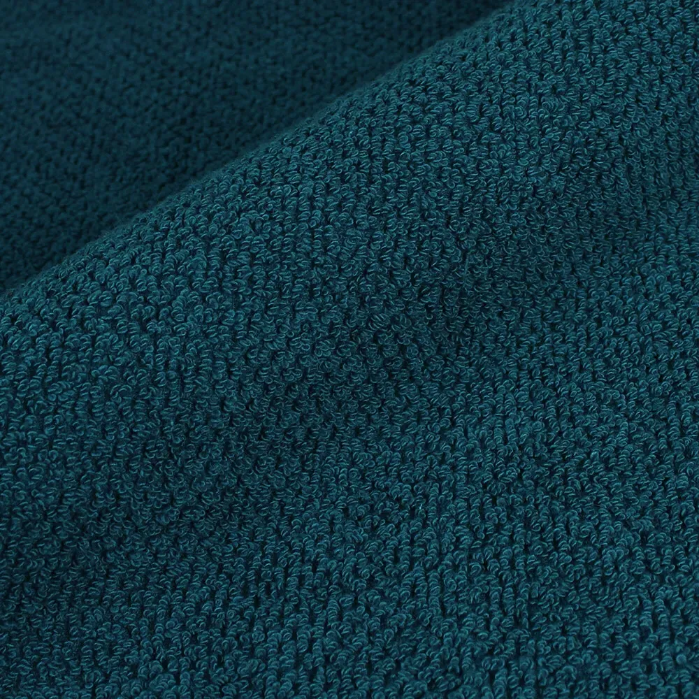 Textured Cotton Hand and Bath Towels Set of 6 - Blue