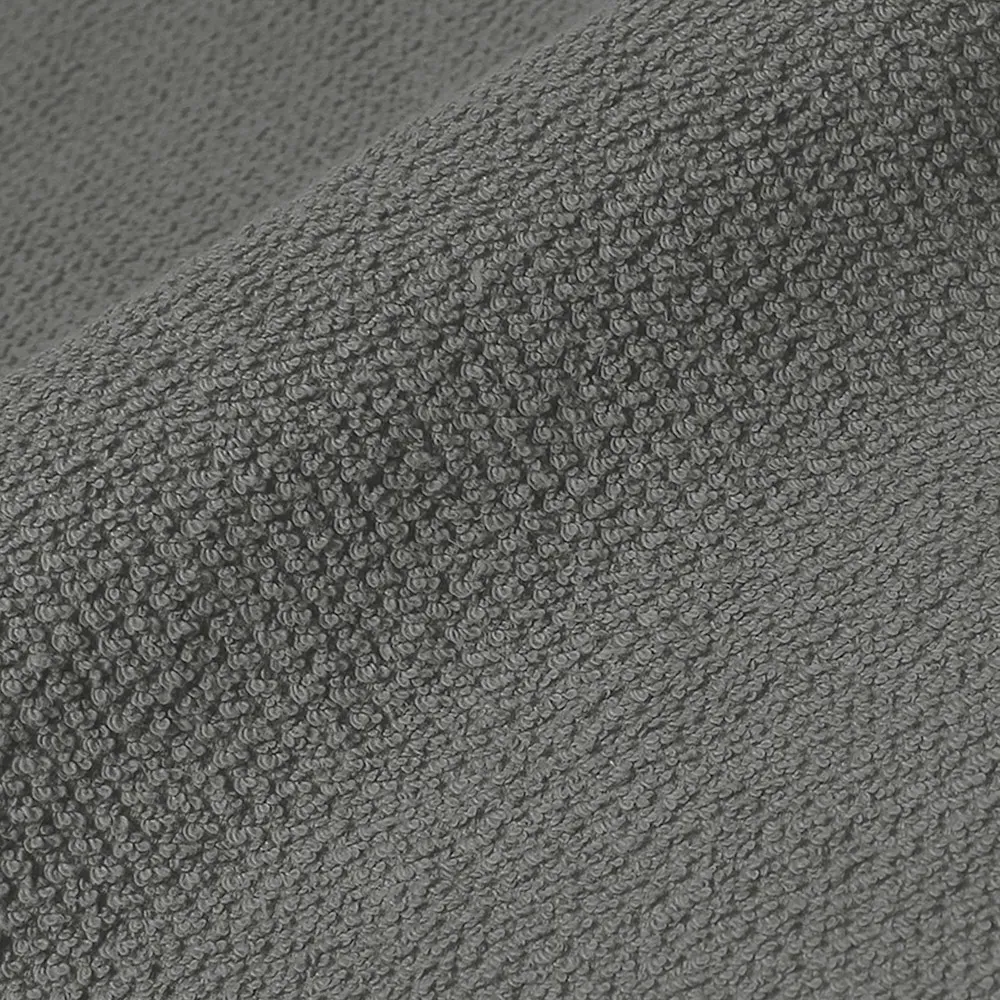 Textured Cotton Hand and Bath Towels Set of 6 - Grey