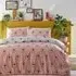 Theia Single Duvet Set - Pink, Polycotton