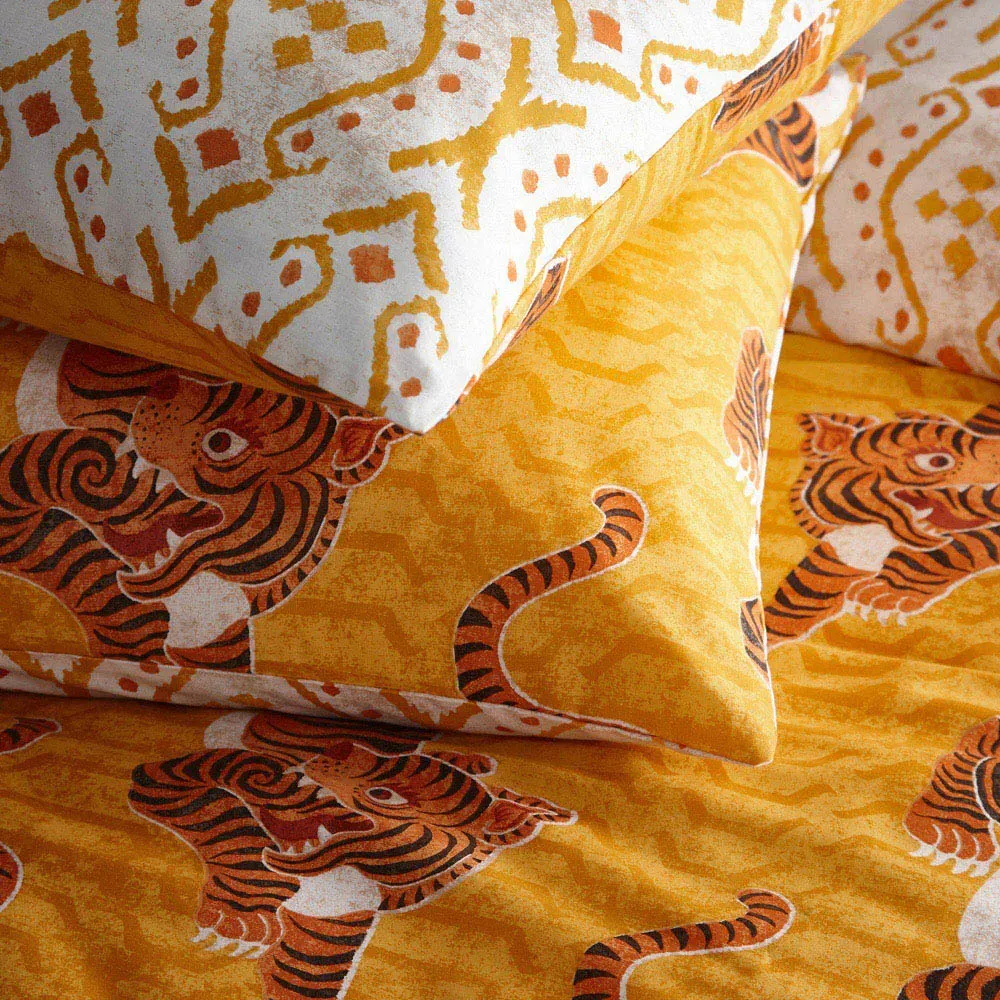 Tibetan Tiger Single Duvet Set - Multi