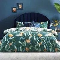 Tigerlily Single Duvet Cover Set - Blue, Multi Floral