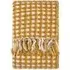 Toasty Waffle Throw with Tassels - Ochre, Acrylic