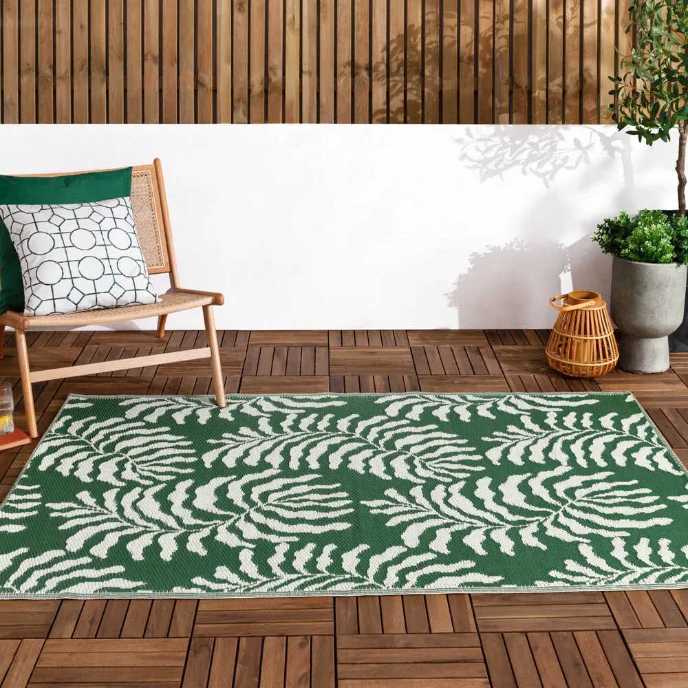 Tocorico Outdoor Rug - Green, Recycled Fabric