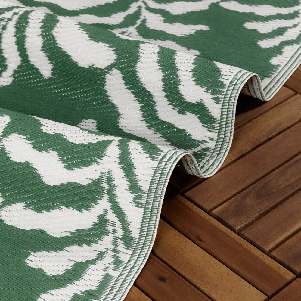 Tocorico Outdoor Rug - Green, Recycled Fabric