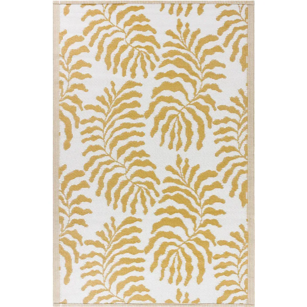 Tocorico Outdoor Rug - Mustard, Recycled Fabric