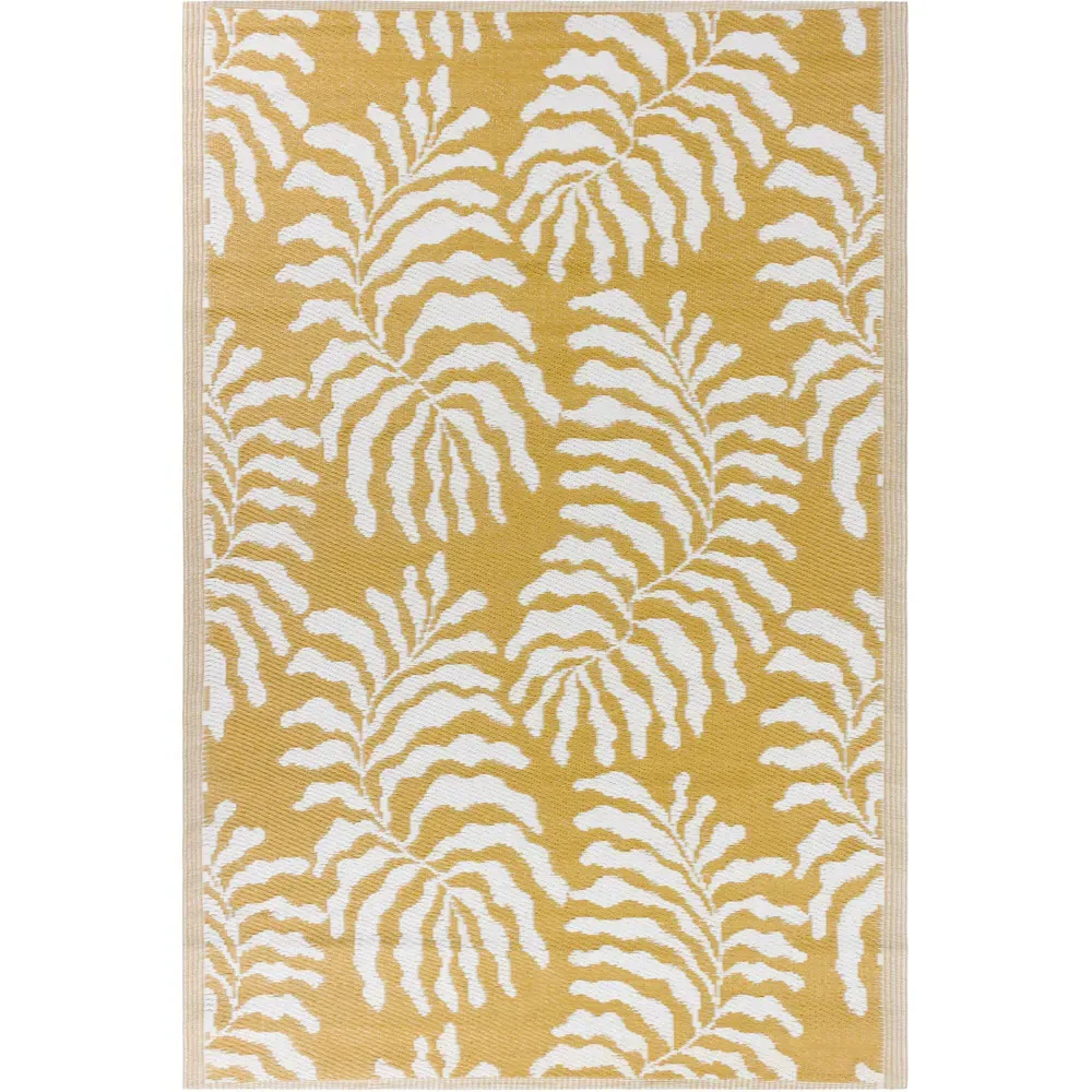 Tocorico Outdoor Rug - Mustard, Recycled Fabric