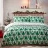 Toddler Hide and Seek Santa Christmas Duvet Cover Set - Green