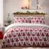 Toddler Hide and Seek Santa Christmas Duvet Cover Set - Red
