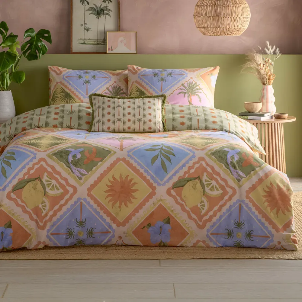 Tropicala Single Duvet Set - Multi, Polycotton image