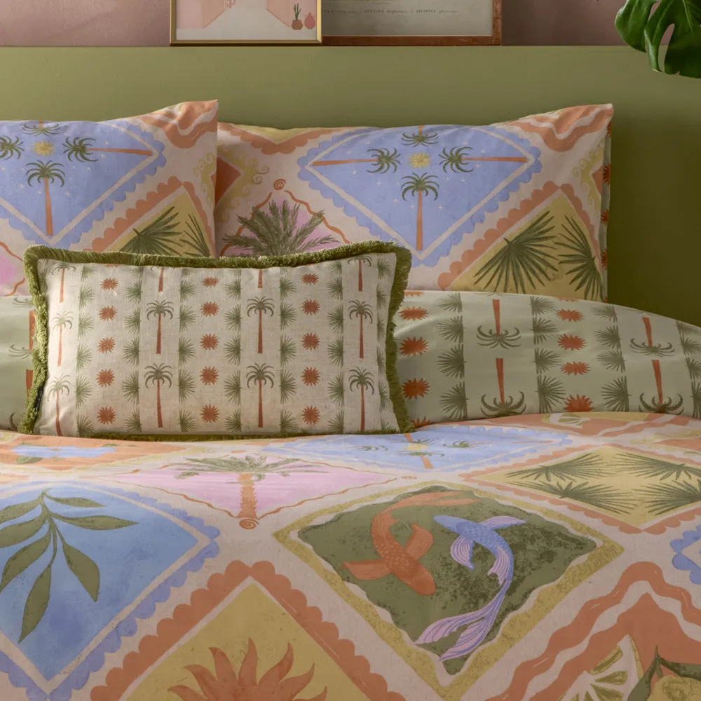 Tropicala Super King Size Duvet Set - Multi, Polycotton