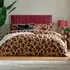True Double Leopard Printed Duvet Set - Multi