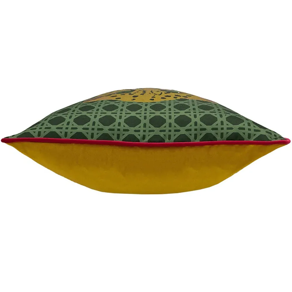 Untamed Cheetah Cushion - Green