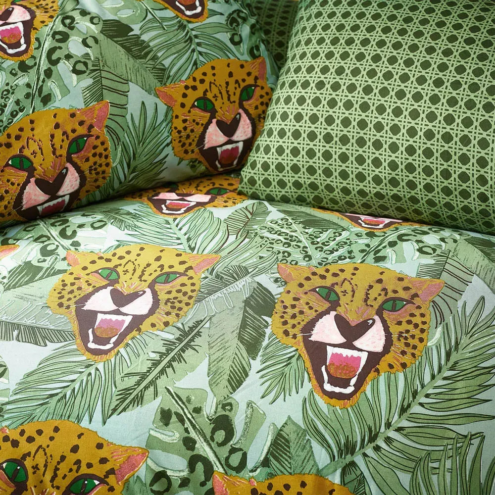 Untamed King Size Duvet Set - Green