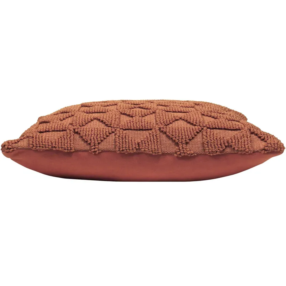 Varma Geometric Cushion - Brick